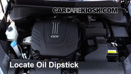 2016 Kia Sorento LX 3.3L V6 Huile Vérifier le niveau de l'huile